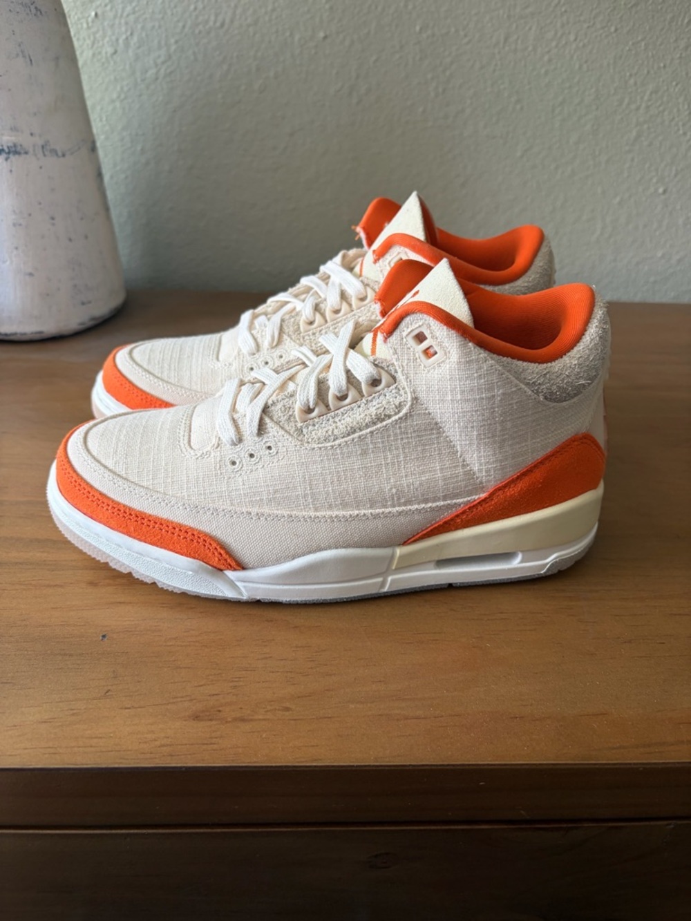 Nike Air Jordan 3 Retro Fossil Starfish WMNS Size 6 New DS - Picture 3 of 8